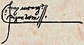Signature of Antonio de Guevara