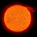 Solar prominence from STEREO spacecraft September 29, 2008