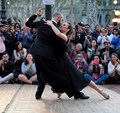 Tango dancers in Montevideo