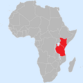 Triceros jacksonii distribution