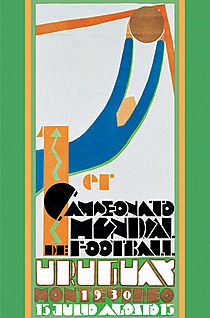 Placa conmemorativa del primer partido de un mundial de fútbol