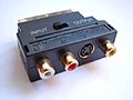 Adattatore SCART RCA S-Video (miniDIN)