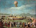 Antonio Carnicero - Ascent of a Balloon in the Presence of the Court of Charles IV - Google Art Project