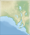 Australia South Australia relief location map