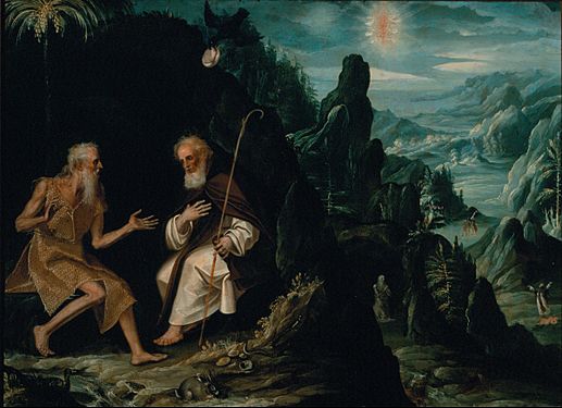 Baltasar de Echave Ibía - The Hermits, Saint Paul and Saint Anthony - Google Art Project