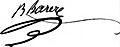 Barère de VieuzacSignature