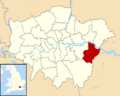 Bexley UK locator map