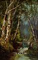 Birches by a Woodland Stream by Julie Hart Beers