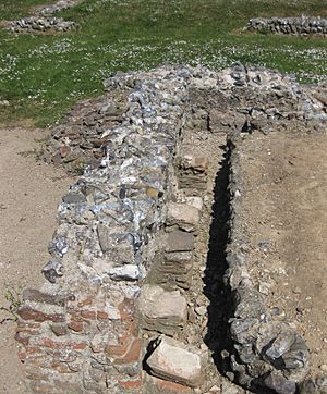 Archivo:Caister Roman Site Hypocaust detail