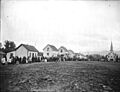 Chilliwack Indians gathering for Passion Play, Skwa village near Chilliwack, British Columbia, 1901 (BAR 135)