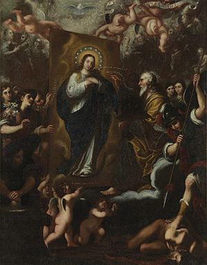 Archivo:Dios Padre pintando a la Virgen