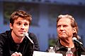Garrett Hedlund and Jeff Bridges by Gage Skidmore