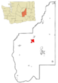 Grant County Washington Incorporated and Unincorporated areas Ephrata Highlighted