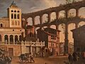 José María Avrial y Flores Vista de la plaza in Segovia