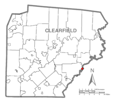 Map of Chester Hill, Clearfield County, Pennsylvania Highlighted.png
