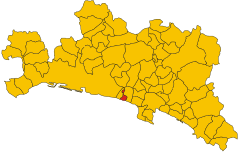 Map of comune of Pieve Ligure (province of Genoa, region Liguria, Italy).svg