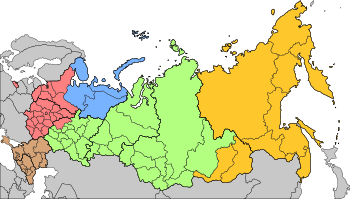 Archivo:Military districts of Russia 2016