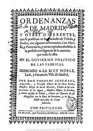Archivo:Ordenanzas de Madrid 1720