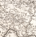 Partido carbajales en 'Mapa de la provincia de Zamora', de Tomás López, 1773