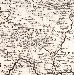 Archivo:Partido carbajales en 'Mapa de la provincia de Zamora', de Tomás López, 1773