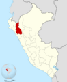 Peru - Cajamarca Department (locator map)