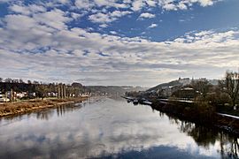 Pirna, Blick von der Elbebrücke