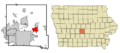 Polk County Iowa Incorporated and Unincorporated areas Altoona Highlighted
