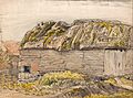 Samuel Palmer - A Barn with a Mossy Roof, Shoreham - Google Art Project