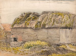 Archivo:Samuel Palmer - A Barn with a Mossy Roof, Shoreham - Google Art Project