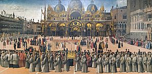 Archivo:Accademia - Procession in piazza San Marco by Gentile Bellini