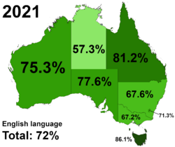 Archivo:Australia 2021 English language spoken at home