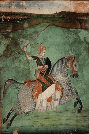 Bajirao I a caballo