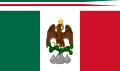 Bandera y Gallardete de la Marina Armada del Segundo Imperio Mexicano 1865-1867