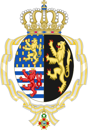 Archivo:Coat of arms of Joséphine Charlotte of Luxembourg (Order of Isabella the Catholic)