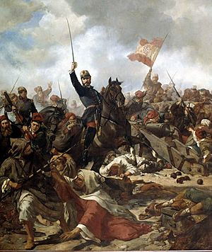 Archivo:El general Prim en la batalla de Tetuán, por Francisco Sans Cabot