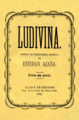 Esteban Azaña Catarinéu (1879) Ludivina, novela de costumbres
