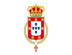 Flag John V of Portugal with Order of Christ