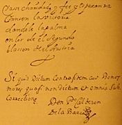 Handschrift Calderon