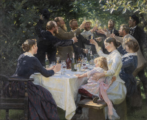 Archivo:Hip, Hip, Hurrah! Artists’ Party, Skagen (Peder Severin Krøyer) - Gothenburg Museum of Art - F 62