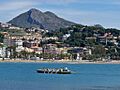 Jábega 'La Traya' en la playa de La Caleta (Málaga)