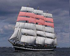 Krusenstern topgallant sails