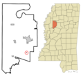 Leflore County Mississippi Incorporated and Unincorporated areas Sidon Highlighted