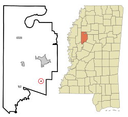 Leflore County Mississippi Incorporated and Unincorporated areas Sidon Highlighted.svg