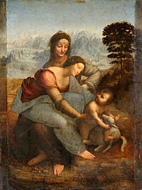 Archivo:Leonardo da Vinci - Virgin and Child with St Anne C2RMF retouched