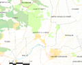 Map commune FR insee code 84127