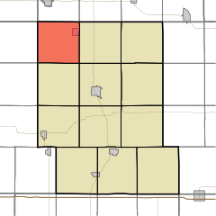 Map highlighting Lincoln Township, Audubon County, Iowa.svg