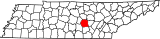 Map of Tennessee highlighting Warren County.svg