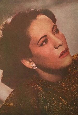 Archivo:María Luisa Landín on the cover of Melodías mexicanas