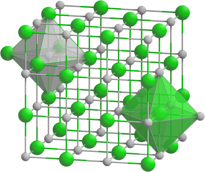 NaCl polyhedra