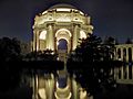 Palace of Fine Arts - Evening with reflection